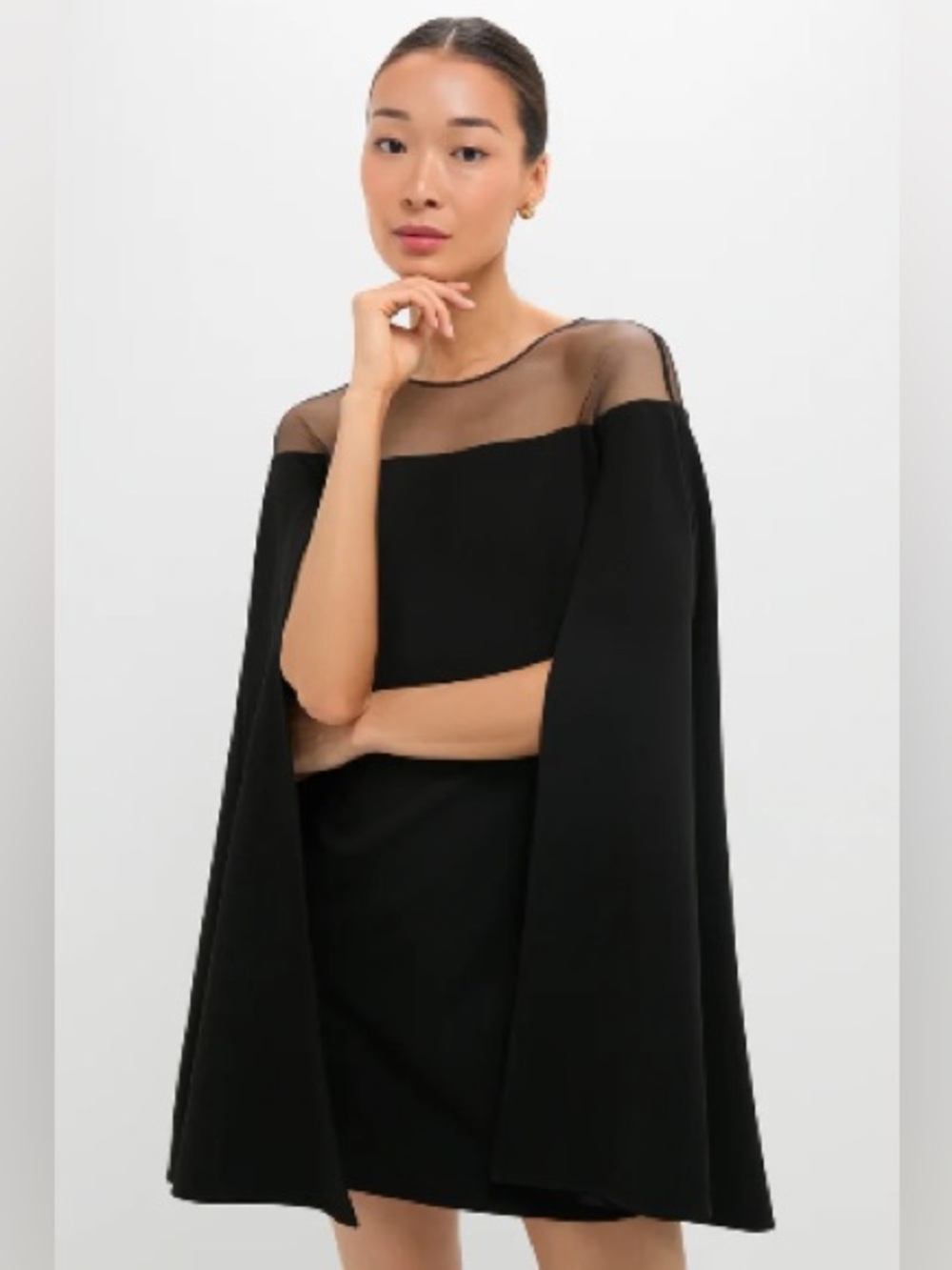 Tuckernuck Black Estelle Cape Dress